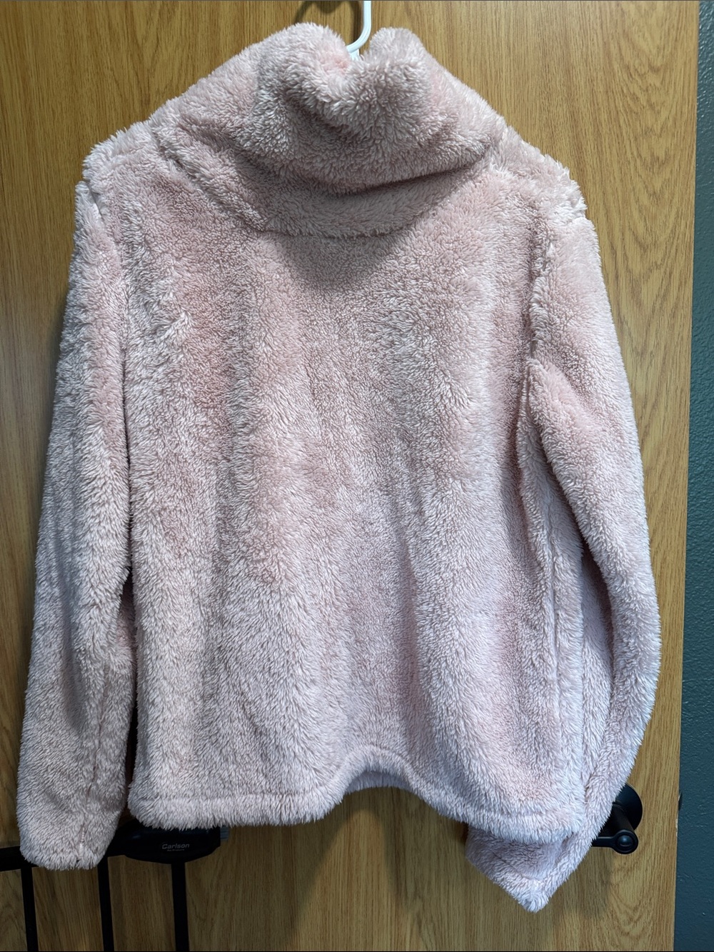 Daisy Fuentes Plush Sherpa Turtleneck Sweater - Light Pink